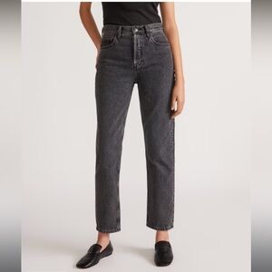 👖EUC👖 EVERLANE The 90’s Cheeky Jean Straight Leg Washed Black Denim